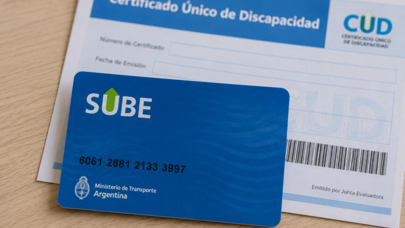 Discapacitados podrán viajar gratis con la SUBE